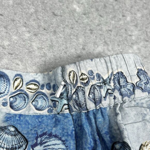 Ranna Gill Shorts Large Floral Multicolor Pull On Linen Blend Floral Pockets - Picture 6 of 13